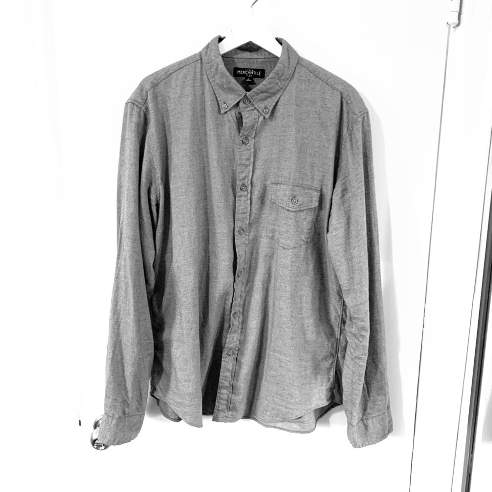 Men’s Grey JCrew Mercantile Flex ButtonDown